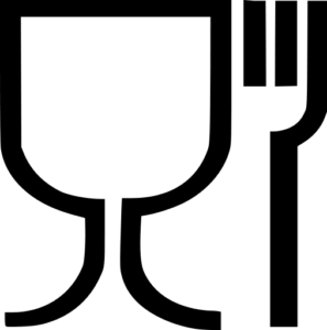 Kindergeschirr Logo Lebensmittelkontakt